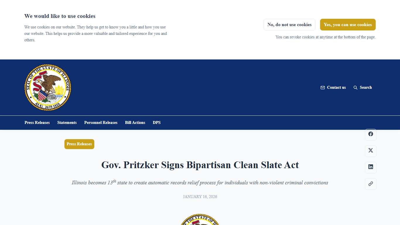 The State of Illinois Newsroom