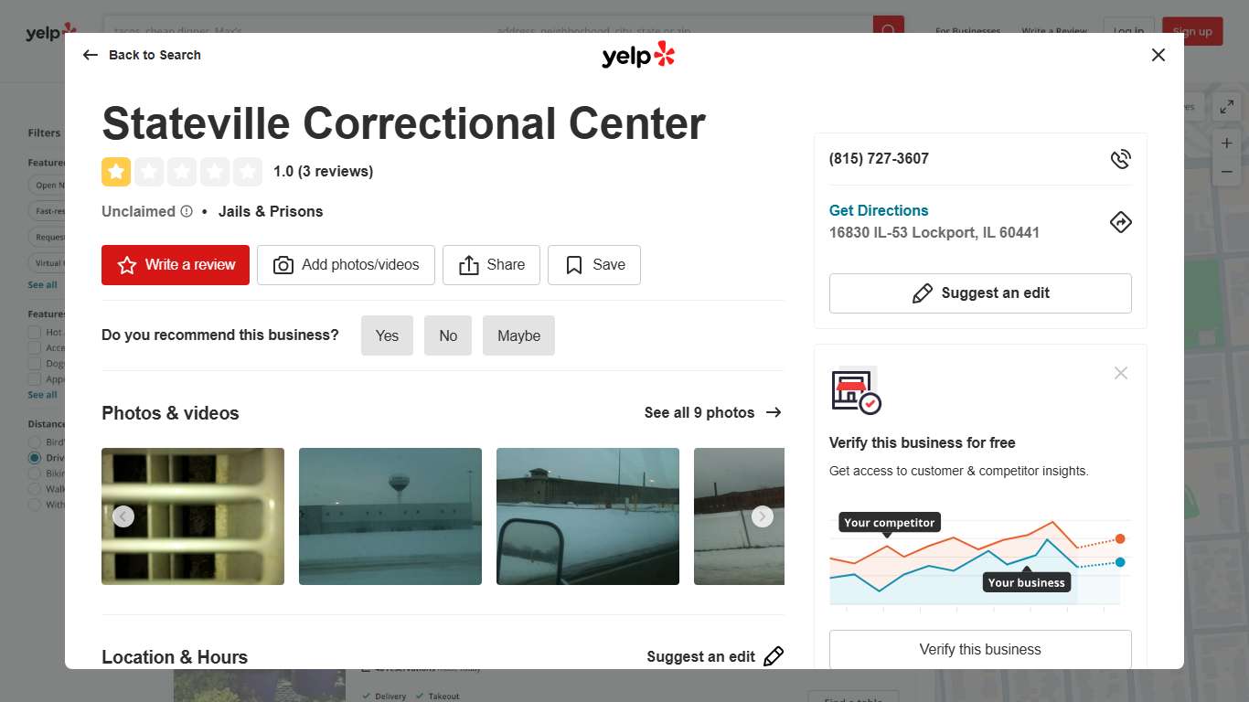 STATEVILLE CORRECTIONAL CENTER - Updated January 2026 - 16830 IL-53, Lockport, Illinois - Jails & Prisons - Phone Number - Yelp